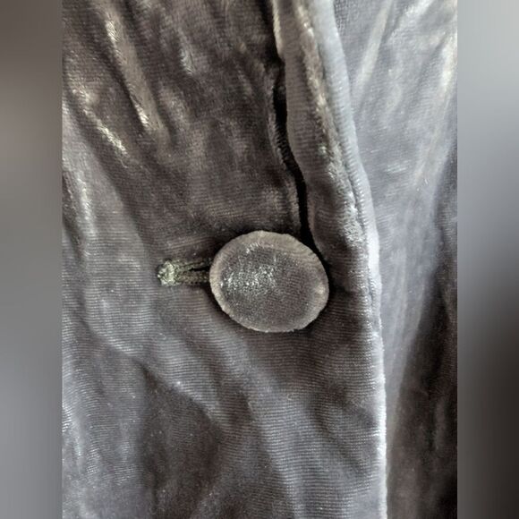 Club Monaco Gray Silk Blend Velvet Blazer Xs - Picture 7 of 10